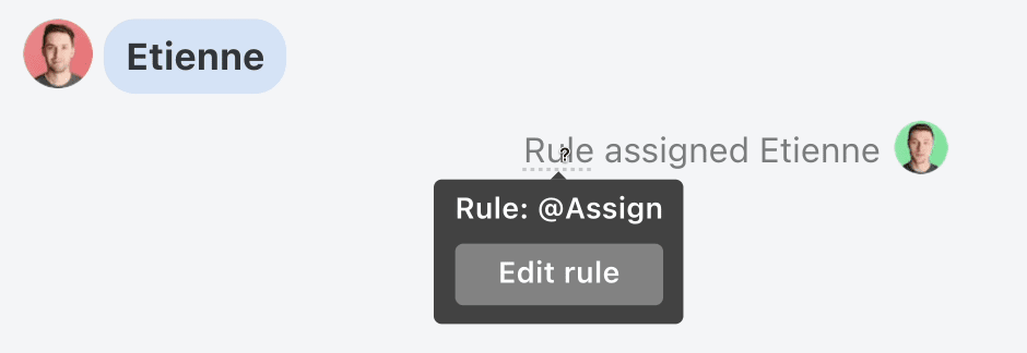 View the rule that was triggered by hovering over with your mouse View the rule that was triggered by hovering over with your mouse