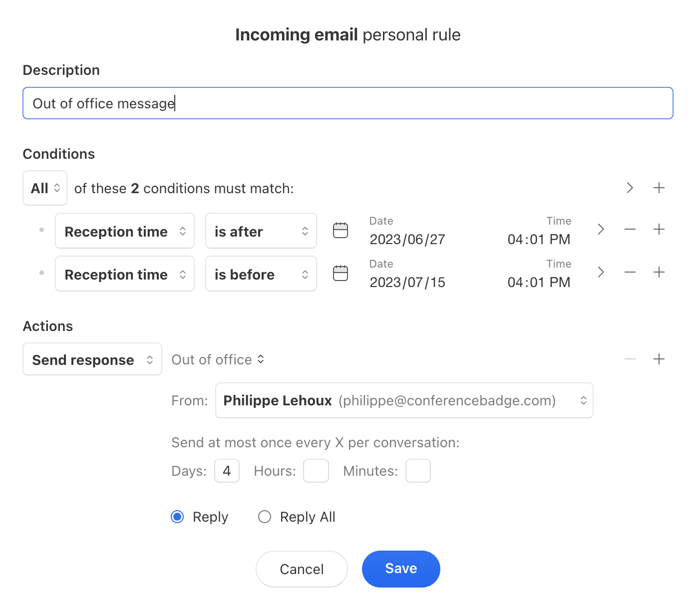 Automatically send replies when out of office Automatically send replies when out of office