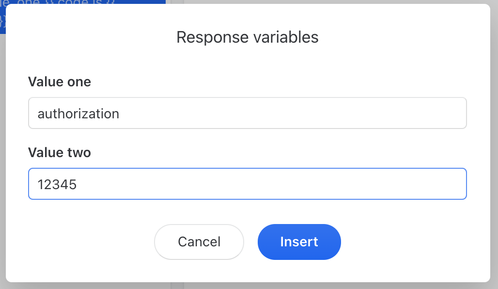 Filling in template variables