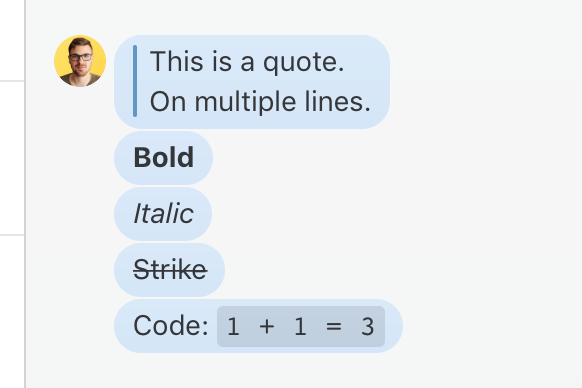 Style comments