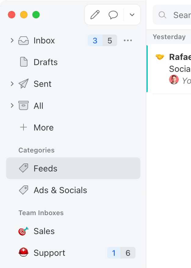 Create filter on Gmail