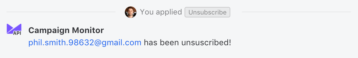 Example of a post created using the REST API