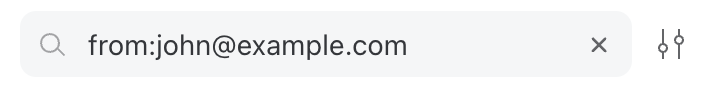 Using operators in search bar